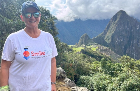 Sue Maughan climbs Machu Picchu for Smile Train UK